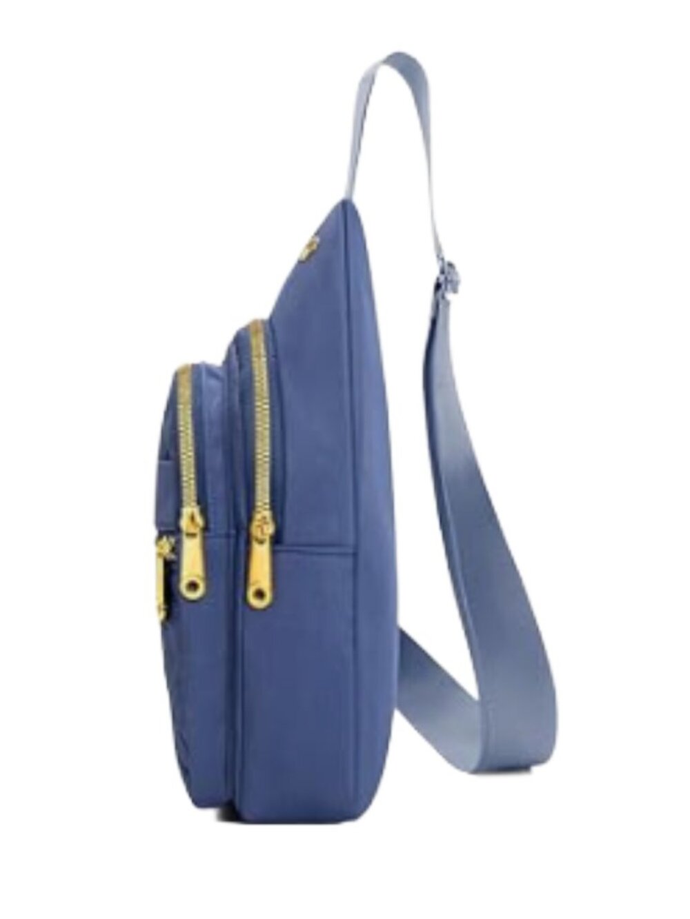 Women's/Men's Small Crossbody Sling Backpack, BLUE - Picture 5 of 10